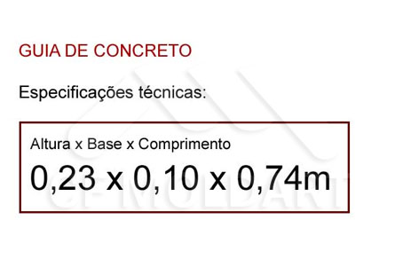 Guias de Concreto| Guia de Concreto |  Guia padrão PMSP